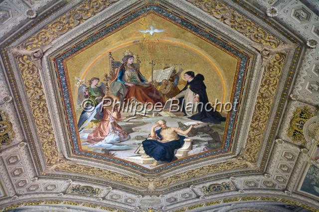 italie rome 07.JPG - Plafond galerie, musée du VaticanRome, Italie